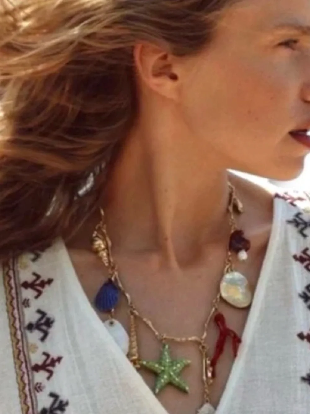 Zara Multi Coastal Charms Necklace - Picture 2 of 3